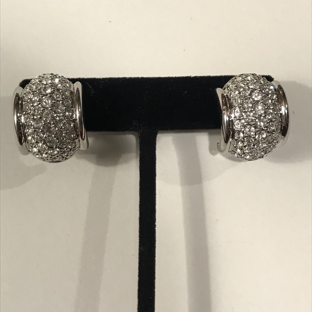 Swarovski Signed (Swan Stamped) Earrings - image 4